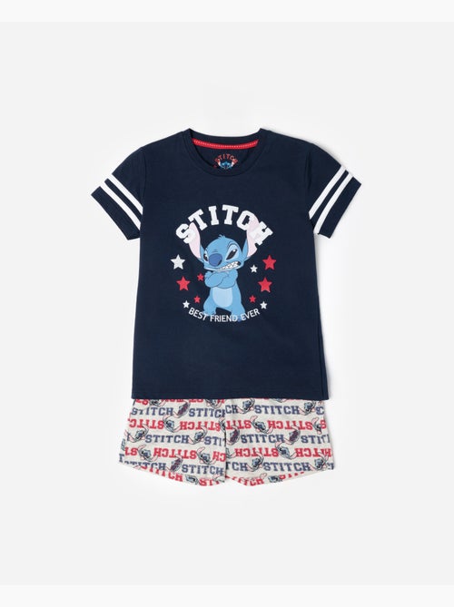 Pyjama à manches courtes Disney Stitch University pour garçon - Kiabi