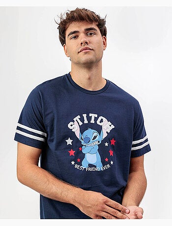 Pyjama à manches courtes Disney Stitch University pour homme