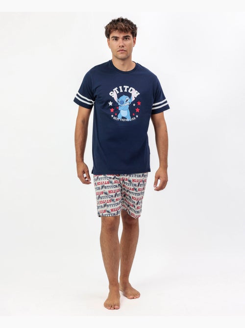 Pyjama à manches courtes Disney Stitch University pour homme - Kiabi Pyjama à manches courtes Disney Stitch University pour homme - Kiabi