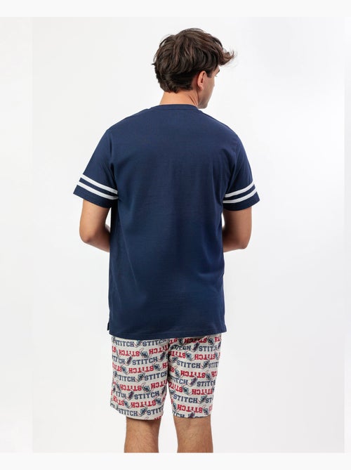 Pyjama à manches courtes Disney Stitch University pour homme - Kiabi Pyjama à manches courtes Disney Stitch University pour homme - Kiabi