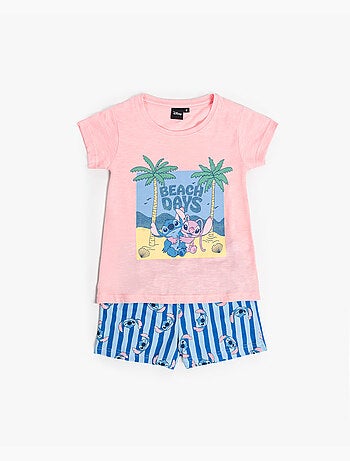 Pyjama à manches courtes DISNEY Stitch Waves pour filles