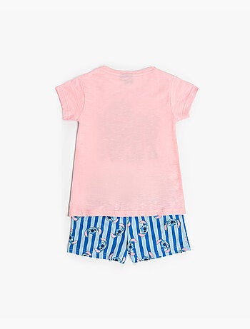 Pyjama à manches courtes DISNEY Stitch Waves pour filles