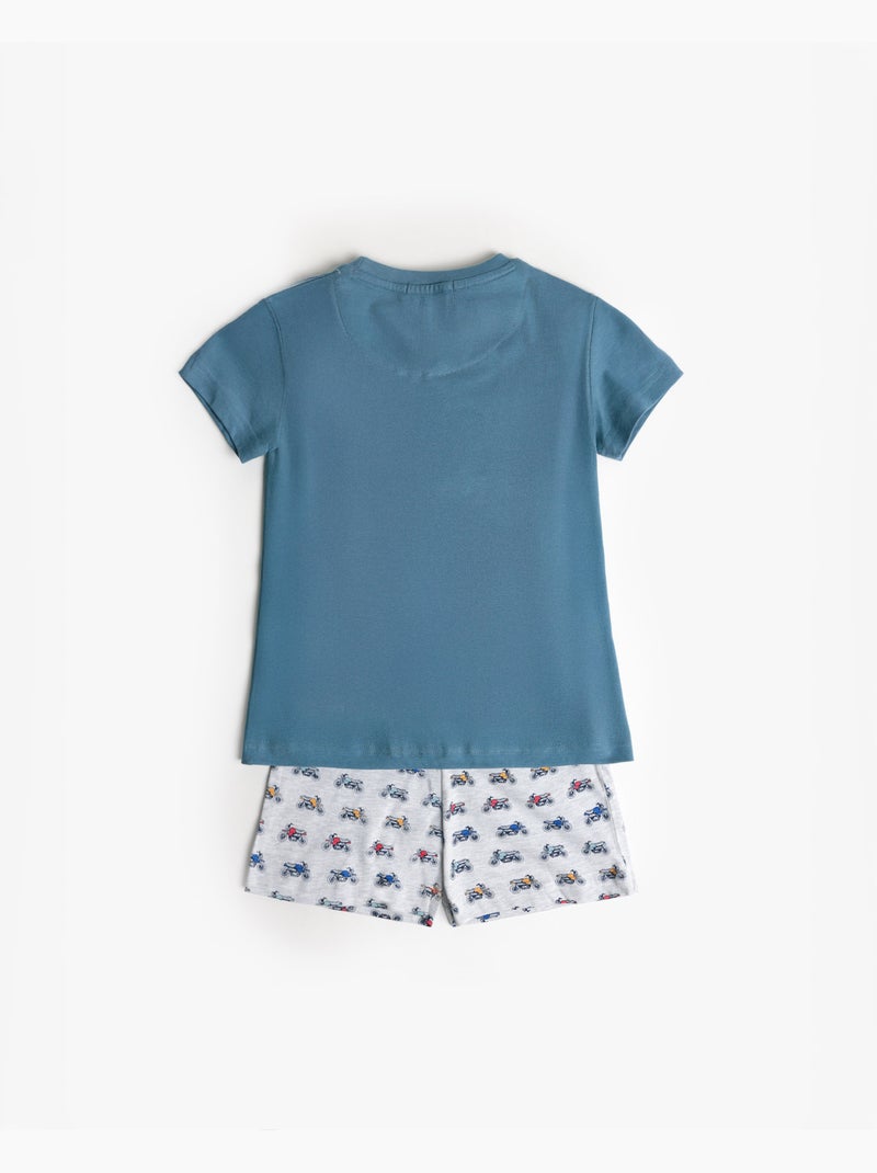 Pyjama à manches courtes DIVER Race pour garçon Bleu - Kiabi