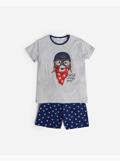 Pyjama à manches courtes DIVER Wild Crazy Guy pour garçon - Kiabi Pyjama à manches courtes DIVER Wild Crazy Guy pour garçon - Kiabi