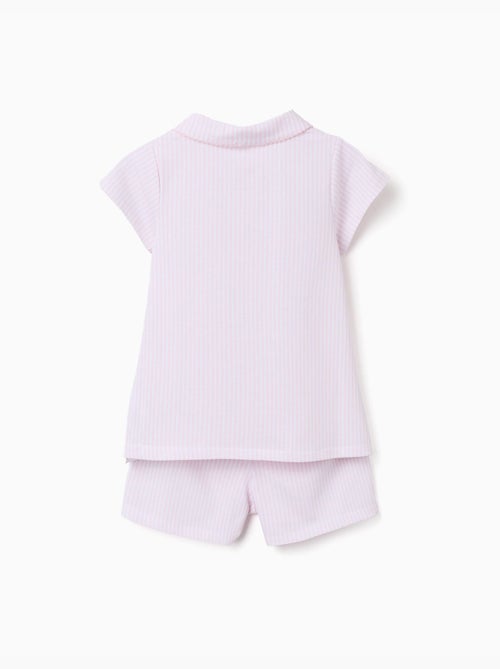 Pyjama à manches courtes en coton à rayures - Kiabi