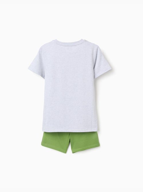 Pyjama à manches courtes en coton avec imprimés Hulk - Kiabi