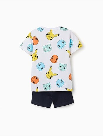 Pyjama à manches courtes en coton avec imprimés Pokémon
