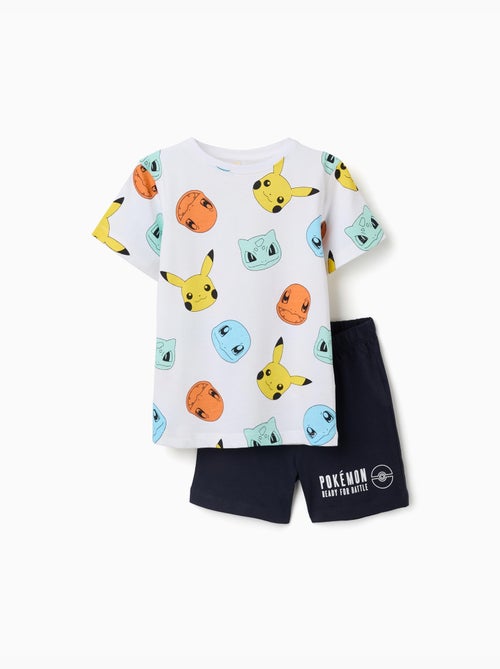 Pyjama à manches courtes en coton avec imprimés Pokémon - Kiabi