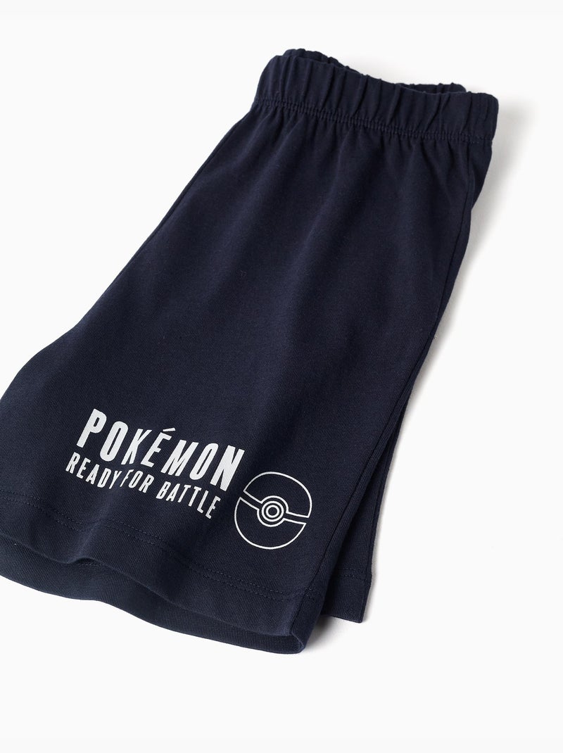 Pyjama à manches courtes en coton avec imprimés Pokémon Blanc - Kiabi