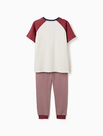 Pyjama à manches courtes en coton avec masque rembourré