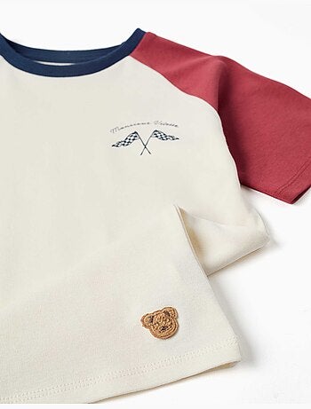 Pyjama à manches courtes en coton avec masque rembourré