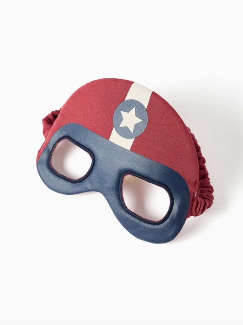 Pyjama à manches courtes en coton avec masque rembourré - Kiabi