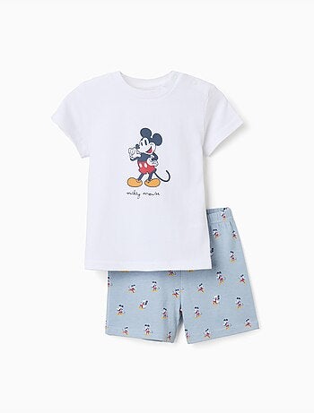Pyjama à manches courtes en coton avec Mickey