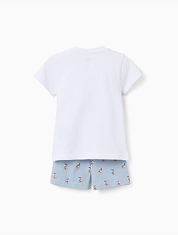 Pyjama à manches courtes en coton avec Mickey