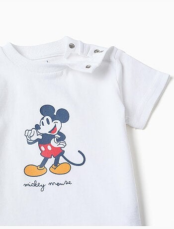 Pyjama à manches courtes en coton avec Mickey