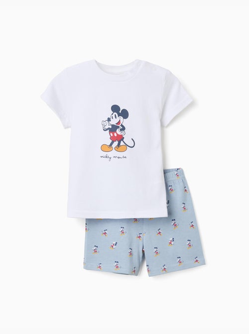 Pyjama à manches courtes en coton avec Mickey - Kiabi