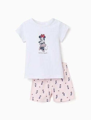 Pyjama à manches courtes en coton avec Minnie