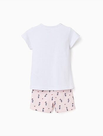 Pyjama à manches courtes en coton avec Minnie