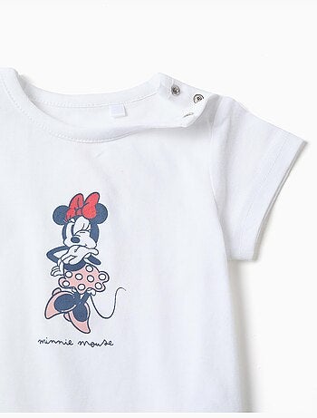 Pyjama à manches courtes en coton avec Minnie
