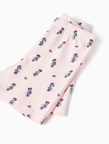 Pyjama à manches courtes en coton avec Minnie