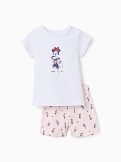 Pyjama à manches courtes en coton avec Minnie - Kiabi