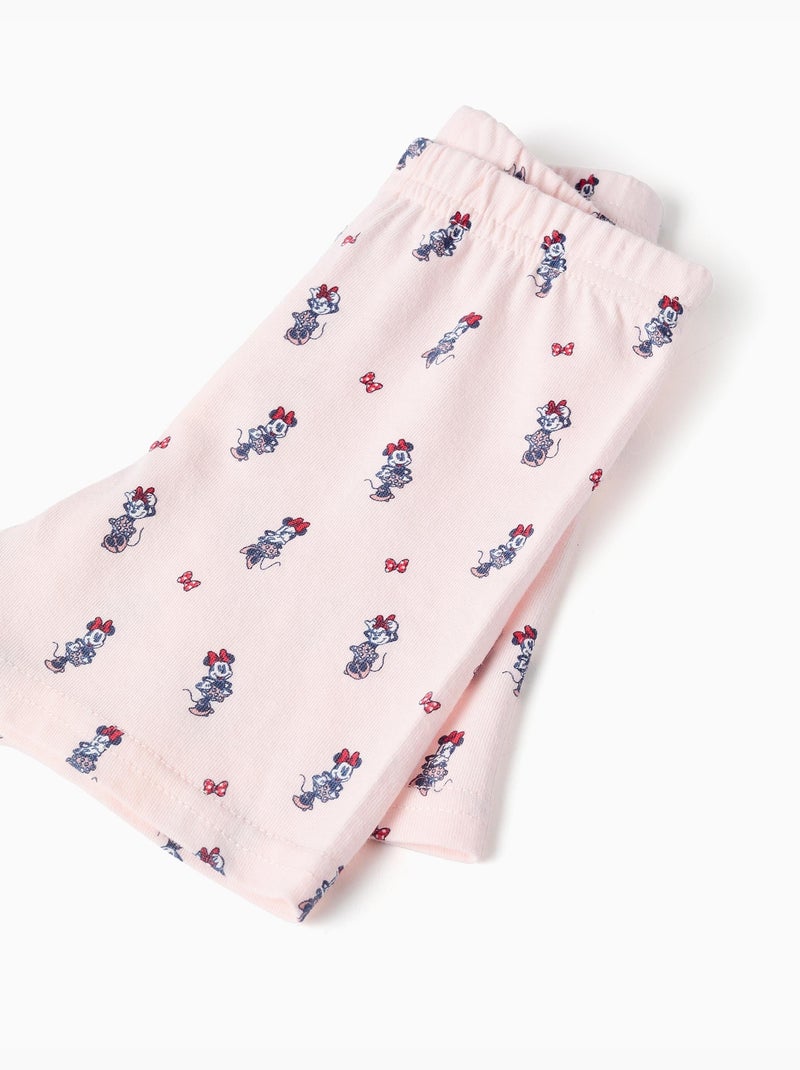 Pyjama à manches courtes en coton avec Minnie Blanc - Kiabi