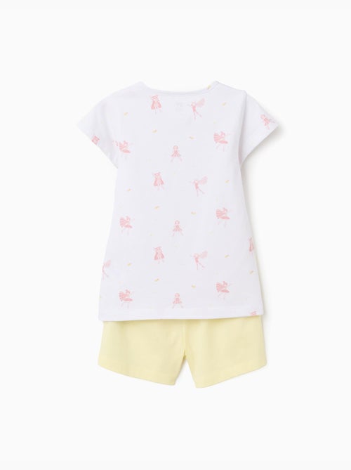 Pyjama à manches courtes en coton avec motif de super-héroïne - Kiabi