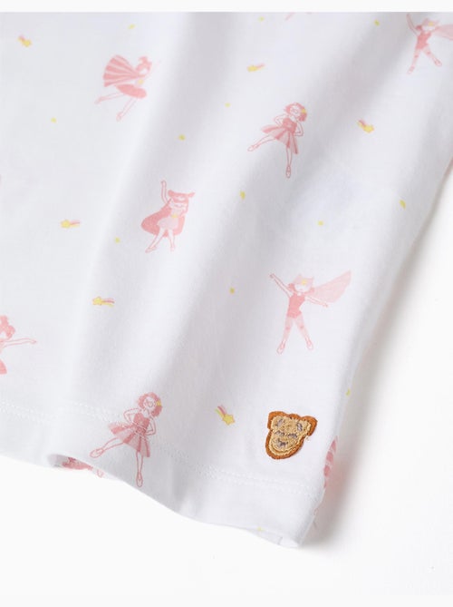 Pyjama à manches courtes en coton avec motif de super-héroïne - Kiabi