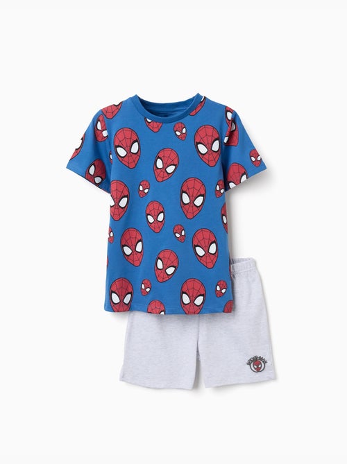 Pyjama à manches courtes en coton avec motif Spider-Man - Kiabi