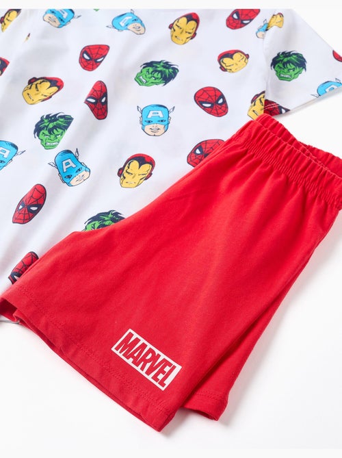 Pyjama à manches courtes en coton avec motifs Marvel - Kiabi