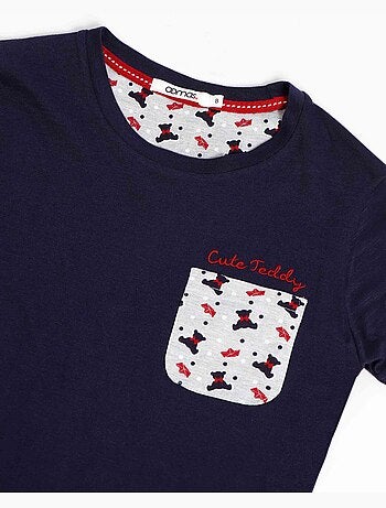 Pyjama à manches courtes en peluche pour garçon ADMAS