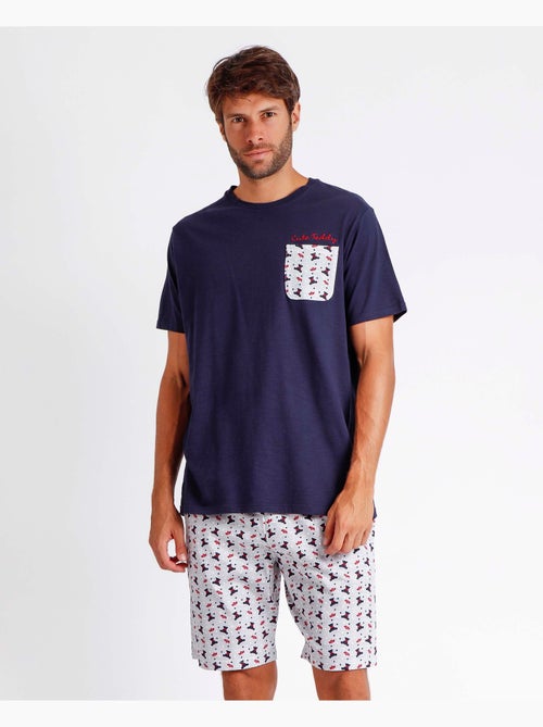 Pyjama à manches courtes en peluche pour homme ADMAS - Kiabi