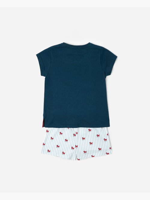 Pyjama à manches courtes et rayures Lou Lou d'ADMAS pour fille - Kiabi