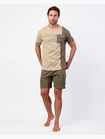 Pyjama à manches courtes Evergreen pour homme NEW PLAN