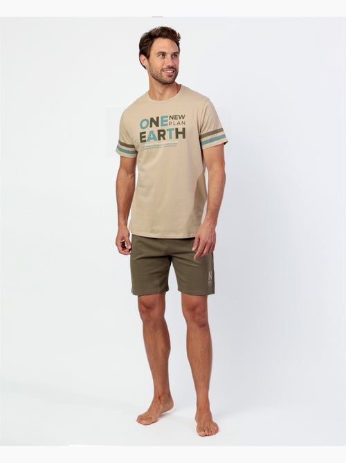 Pyjama à manches courtes Evergreen pour homme NEW PLAN - Kiabi Pyjama à manches courtes Evergreen pour homme NEW PLAN - Kiabi