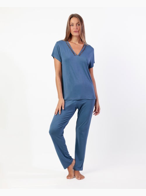 Pyjama à manches courtes Fresh Air pour femme ADMAS CLASSIC - Kiabi Pyjama à manches courtes Fresh Air pour femme ADMAS CLASSIC - Kiabi