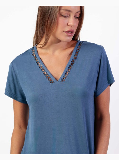 Pyjama à manches courtes Fresh Air pour femme ADMAS CLASSIC - Kiabi Pyjama à manches courtes Fresh Air pour femme ADMAS CLASSIC - Kiabi