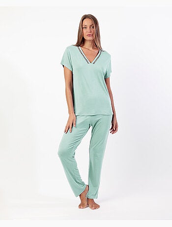 Pyjama à manches courtes Fresh Air pour femme ADMAS CLASSIC