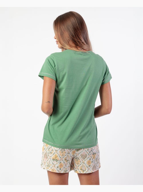 Pyjama à manches courtes Garden Time pour femme ADMAS - Kiabi