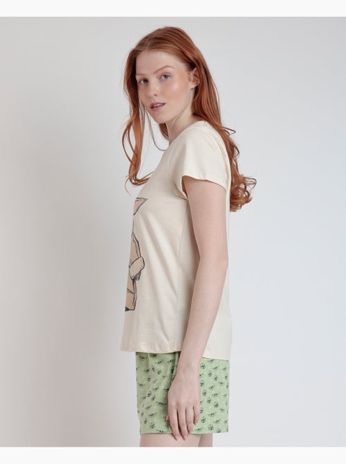 Pyjama à manches courtes Hello Friend pour femme STAR WARS - Kiabi