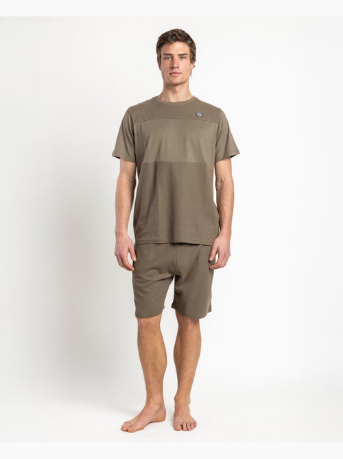 Pyjama à manches courtes Honey Comb pour homme ADMAS HOME - Kiabi Pyjama à manches courtes Honey Comb pour homme ADMAS HOME - Kiabi