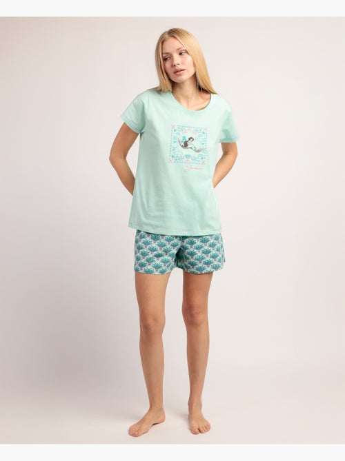 Pyjama à manches courtes Jasmine pour femme DISNEY - Kiabi