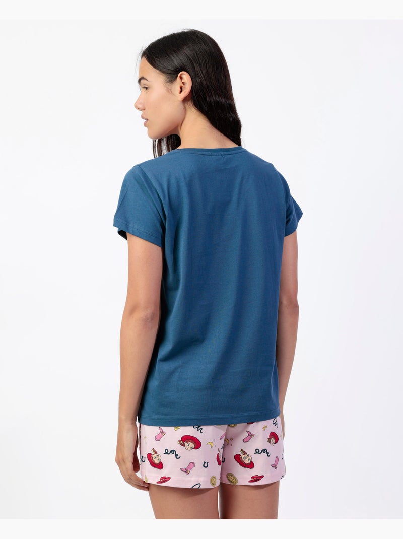 Pyjama à manches courtes Jessie pour femme TOY STORY Bleu - Kiabi