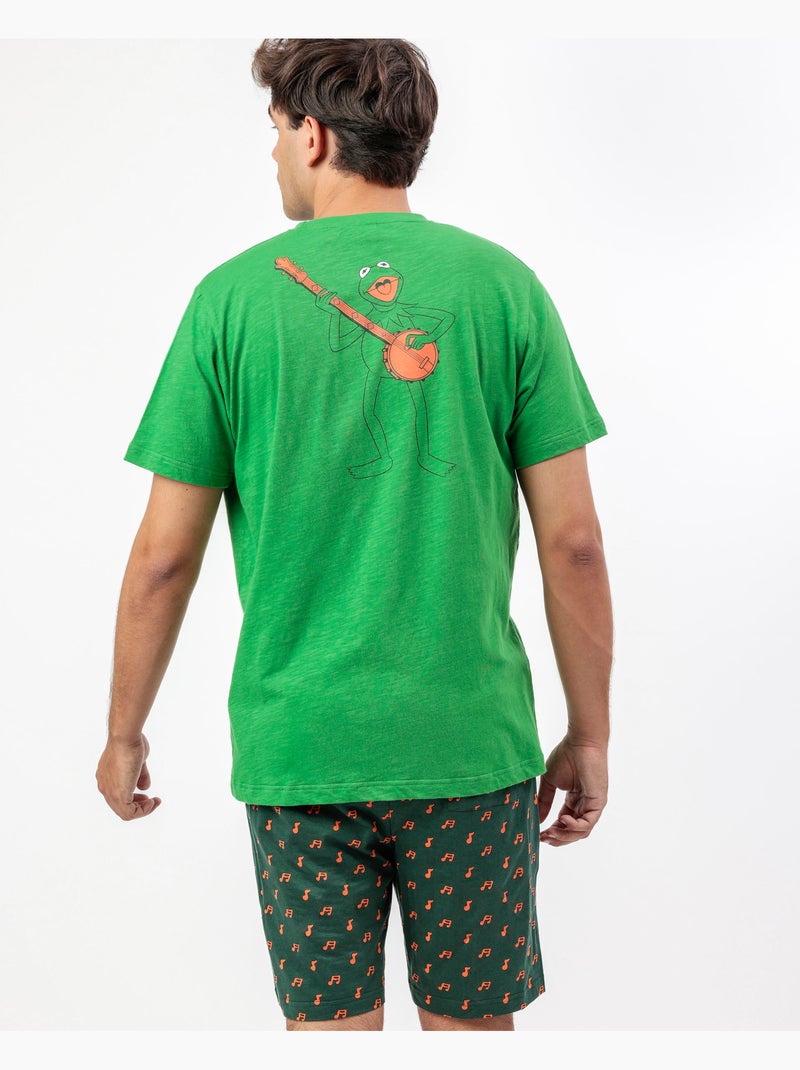 Pyjama à manches courtes Kermit la grenouille DISNEY MUPPETS pour homme Vert - Kiabi