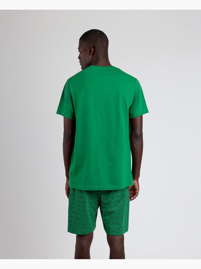 Pyjama à manches courtes Kermit pour homme DISNEY Vert - Kiabi