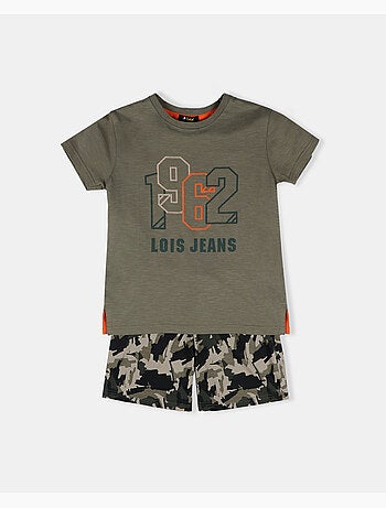 Pyjama à manches courtes LOIS Brush pour garçon