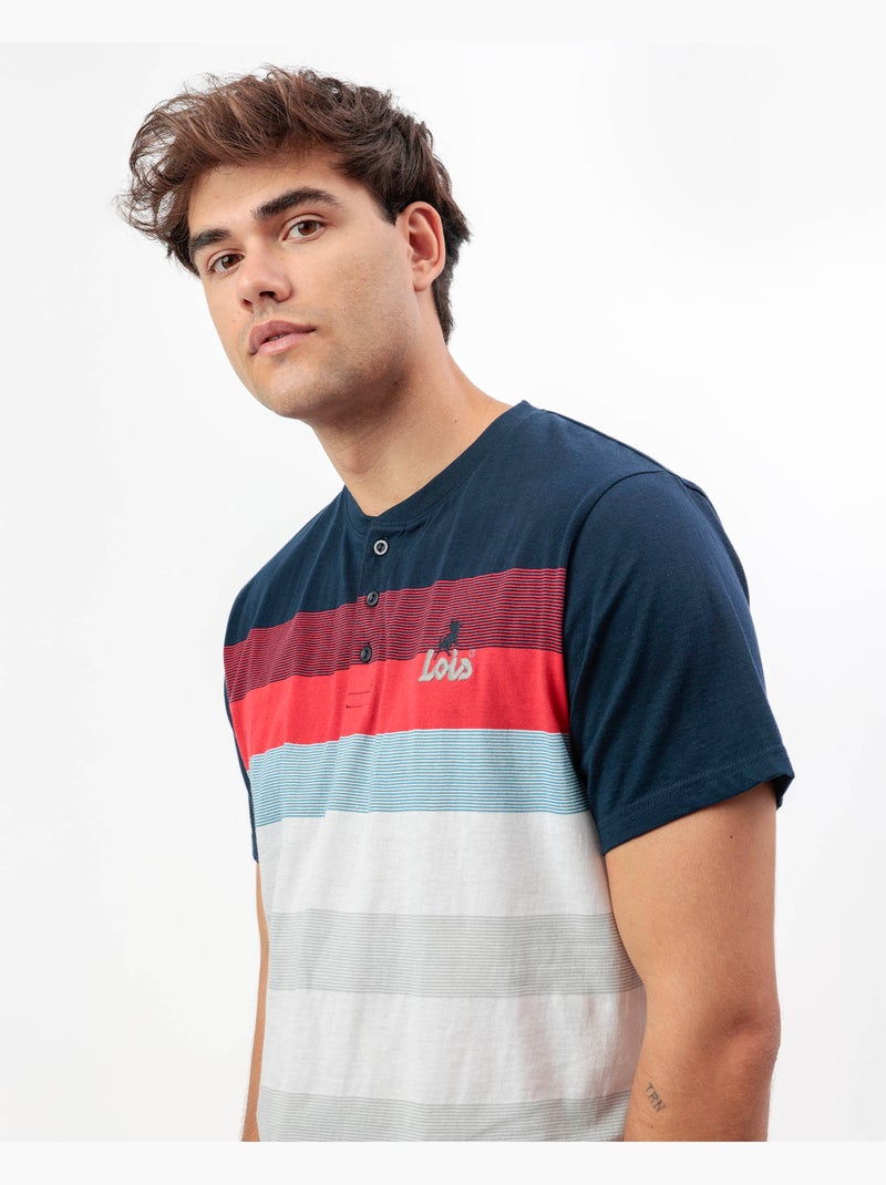 Pyjama à manches courtes LOIS pour homme Edge Bleu marine - Kiabi