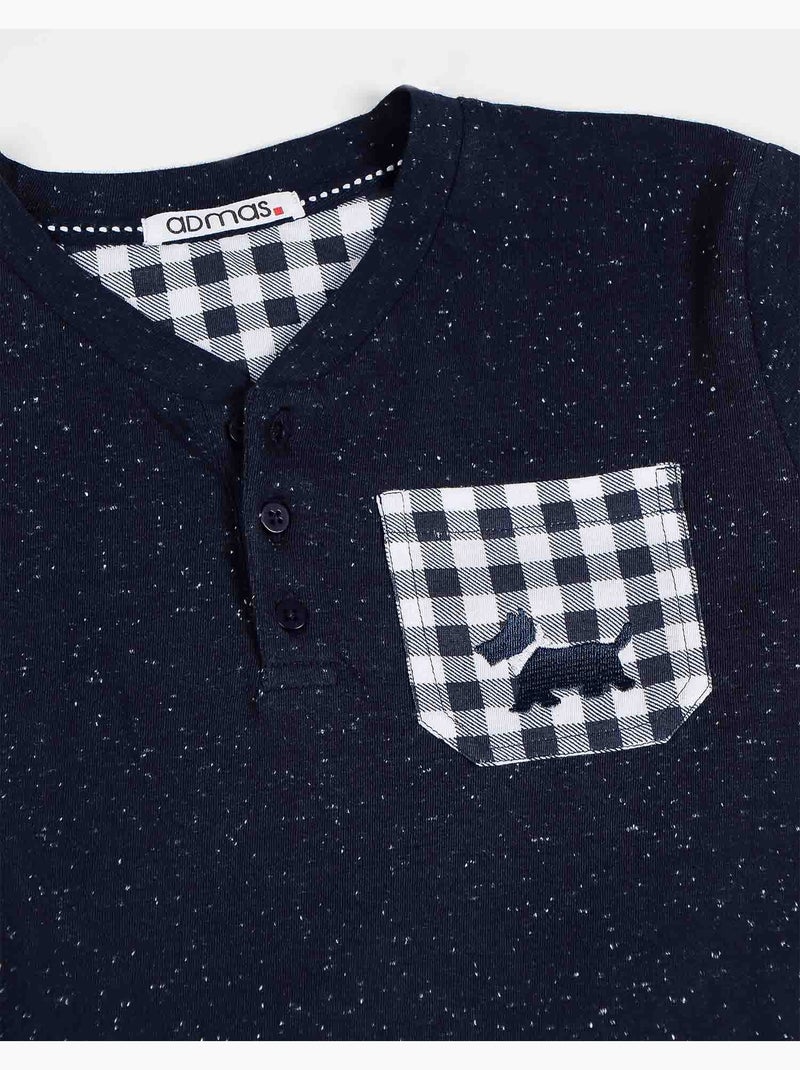 Pyjama à manches courtes Lou Lou pour enfants ADMAS Bleu marine - Kiabi