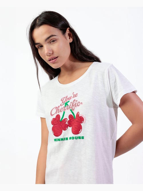 Pyjama à manches courtes Minnie Cherry pour femme de Disney - Kiabi Pyjama à manches courtes Minnie Cherry pour femme de Disney - Kiabi