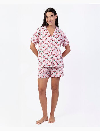 Pyjama à manches courtes Minnie Cherry pour femme de Disney